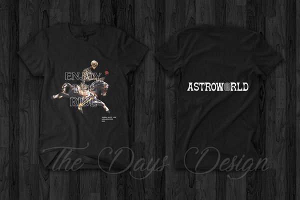 

Трэвис Скотт Astroworld Merch 2018 наслаждайтесь поездкой официальный логотип Родео футбо