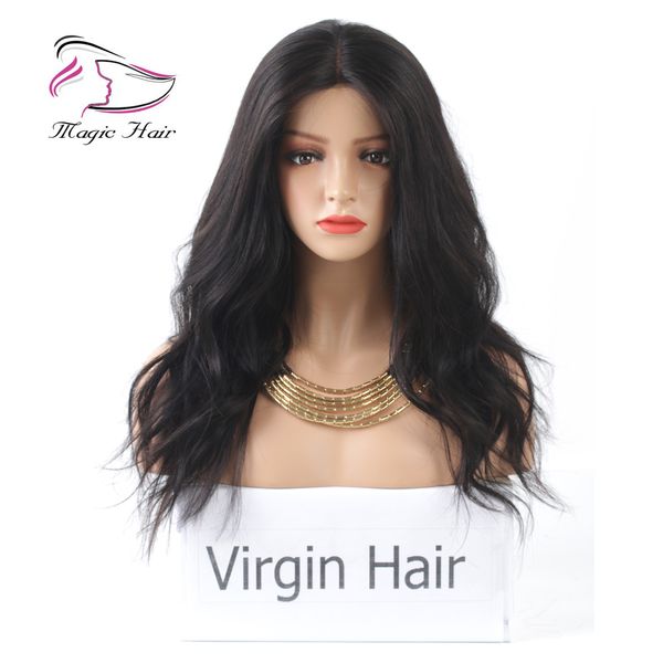 

natural color lace front human hair wigs for women wavy brazilian indian peruvian malaysian virgin hair pre plucked hairline, Black;brown