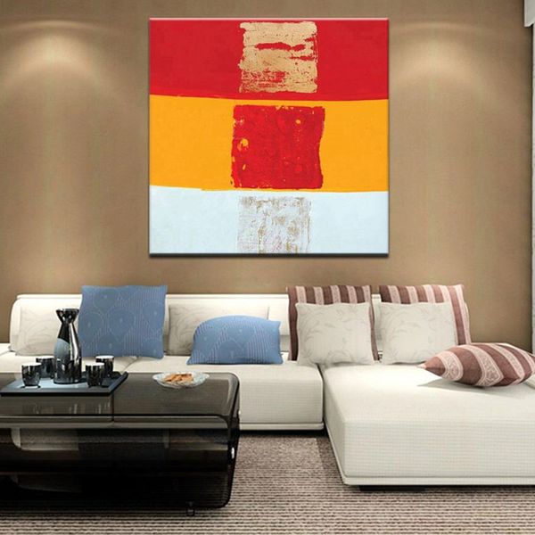 

home decor wall arts hand painted abstract oil paintings on canvas large handmade graffiti red yellow white painting pictures