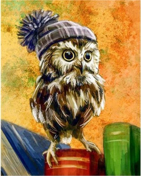 

Full Square/Round Drill 5D DIY Diamond Painting "owl" Embroidery Cross Stitch Mosaic Home Decor Experience toys Gift A0008