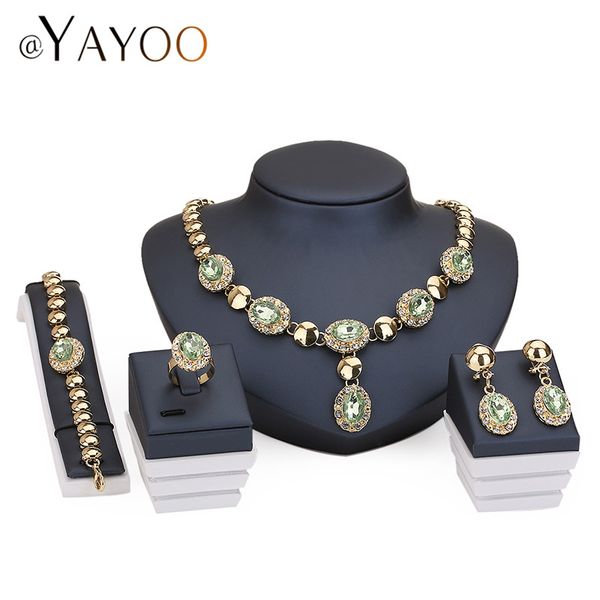 

africa beads collares jewelry sets for women fine accessories wedding bridal pendant statement necklace earrings, Silver