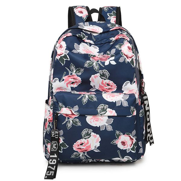 

fashion waterproof women bagpack flower printing school backpack for teenage girls college laptravel bag knapsack bookbag