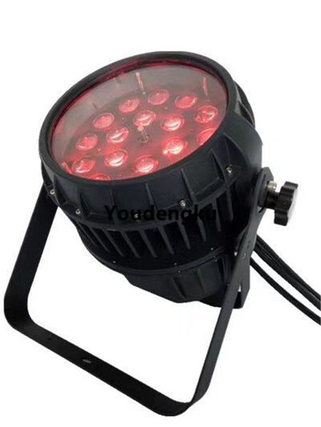 2 Stück LED Partylicht DMX Outdoor Zoom PAR LED RGBW Spot 18x10W LED PAR 64 10 Watt