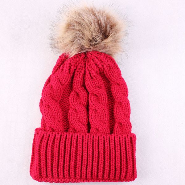 

luxury cable knit fur ball pom pom beanie real raccoon warm wool bobble hat winter beanie hat crochet cap women ear protect, Blue;gray