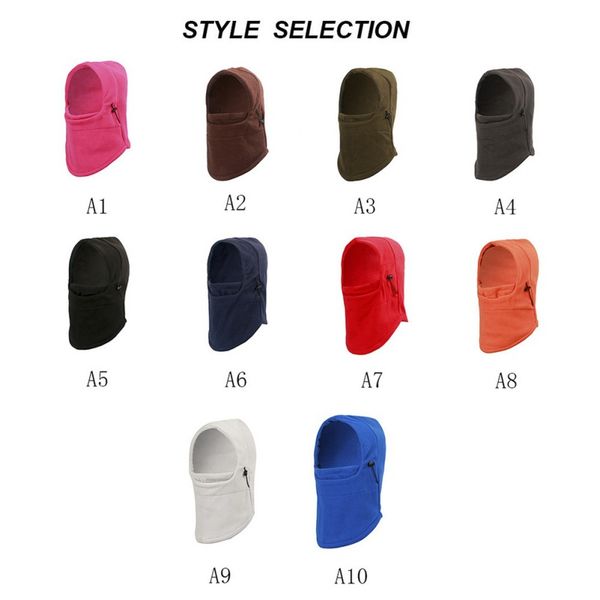 

outdoor cycling cap windproof cap new listing mask warm fleece riding mask, Black