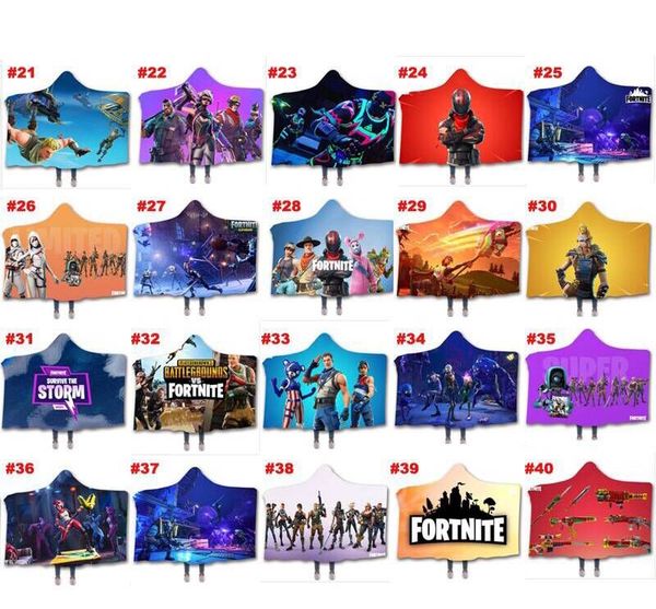 Acheter Promotion Fortnite Sherpa Serviette Couverture Douce Fortnite Nuit Jeu Thème à Capuche Cap Adultes Serviette De Bain Enfants Couvertures De