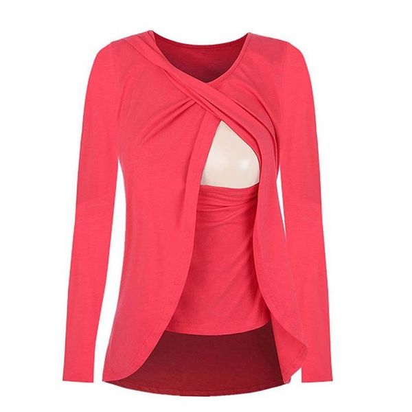 

bonjean fashion pregnancy maternity cotton clothes maternity /t-shirt breastfeeding shirt nursing for pregnant women, White
