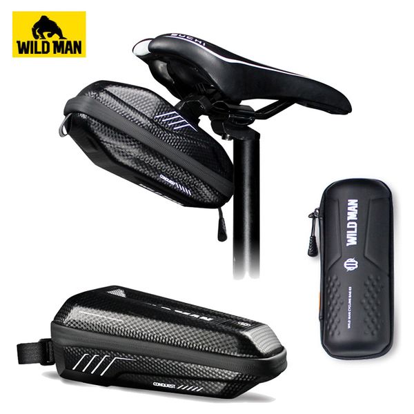 

wild man rainproof bicycle front tube bag cycling pressureproof tools bag bike saddle seat kettle equipment