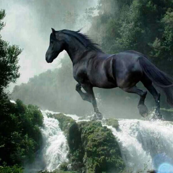 

a2276 horseandwaterfall 30*30 home decor 5d diy embroidery diamond painting crossing stitch 100% resin tool dril painting mosaic needlewor