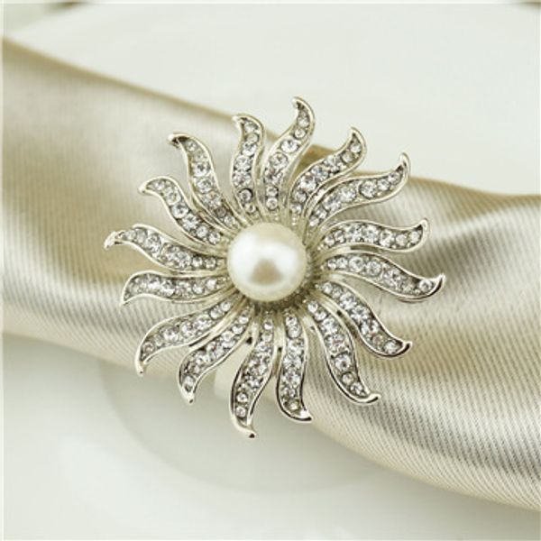 

100pcs/lot upscale restaurant exquisite metal napkin ring l wedding banquet decorative napkin buckle