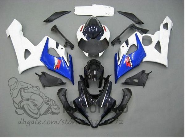 

100% обтекатели Fit Injection ABS ДЛЯ SUZUKI GSXR1000 2005 GSXR1000 05 06 GSXR 1000 2006 Синий белый черный K5 K6 обт