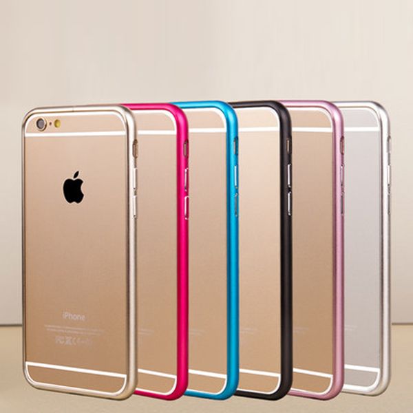 

2018 for iphone 8 bumper case luxury aluminum pure color mobile case frame metal phone case cover coque
