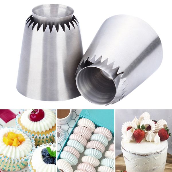 

icing piping nozzle stainless steel diy cake decoration cream pastry flower tips baking tool