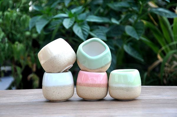 

Ceramic flowerpot mini multicolour quare ucculent breed ba e pecial purpo e ba in reu able plant flower herb bed ucculent pot 180402