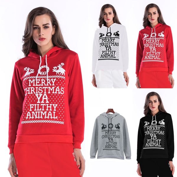 

bofute new women's clothing o-neck hooded sweatshirt christmas coats b5546, Black