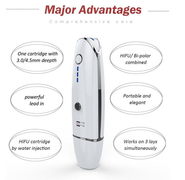 

new technology portable vmax hifu face lifting ultrasound machine 3.0-4.5mm wrinkle removal anti aging skin beauty device