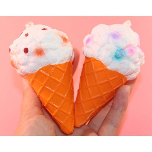 

10 Шт. Красочный Маленький Мороженое Squishy Медленно Растущий Телефон Ремень Мягкий
