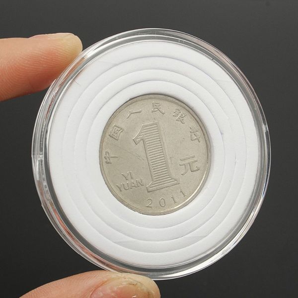 

20pcs coin clear box coin holder plastic jewelry storage display case home organizer for coins us presidential dollar