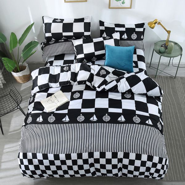 

bedding duvet cover set  king size 1 quilt cover-1 flat sheet-2 pillowcase 4pcs kids comforter set cover bed linen