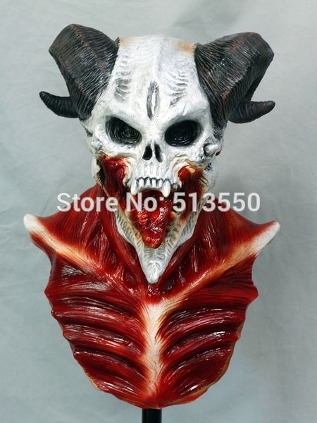 

popular wholesale bloody latex devil halloween mask scary zombie cannibal mask