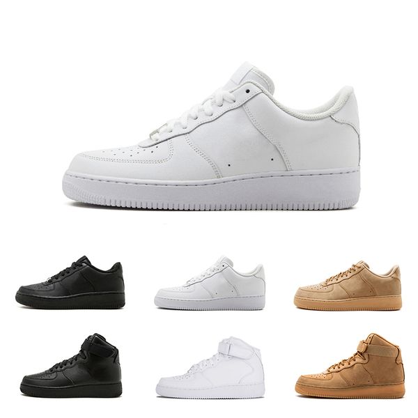 

brand discount one 1 dunk casual shoes for men women sports skateboarding high low cut white black wheat trainers sneakers