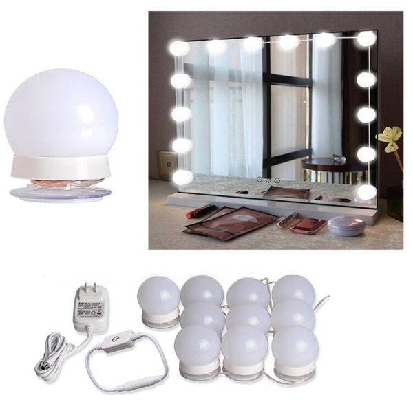2019 Makeup Mirror Light Vanity Bulbs Kit For Dressing Table With Dimmer And Power Supply Plug In Not Included From Cnmall