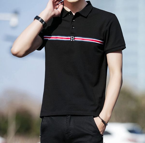

men shirts printing and embroidery black summer male fashion casual mens clothing shirts, White;black