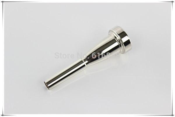 Neue 1PCS Bb Trompete Mundstück Hohe Qualität Messing Silber Überzogene Mundstück Spezielle Erschwerende Musical Instrument Zubehör