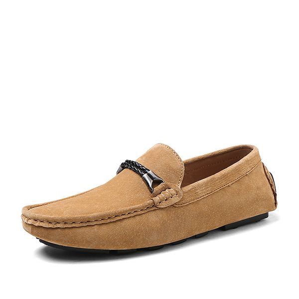 

for mens loafers man shoes spring driving summer loafers leather mocassins fashion casual suede shoes slip flats mens ons kfodr, Black
