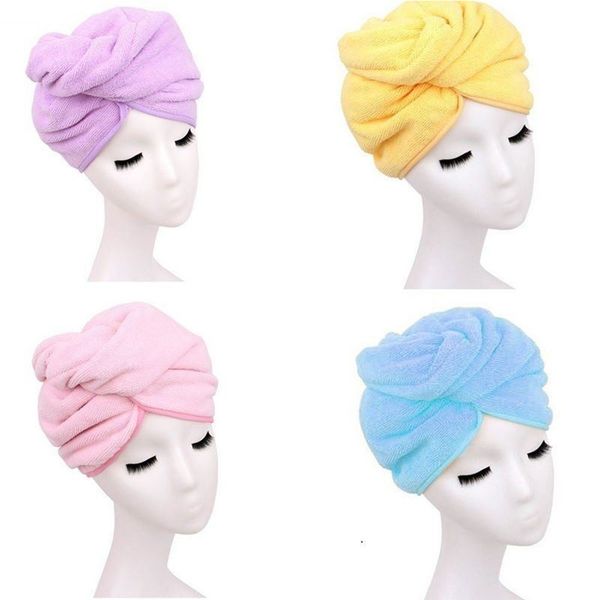

bamboo fiber drying turban wrap towel multifunction super strong absorption hair dry quick dryer bath salon towels