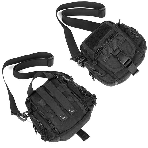 

тактический fanny pack 1000d нейлон водонепроницаемый многофункциональный molle талии сумка пояс сумка инструмент сумка и регулируемый ремен