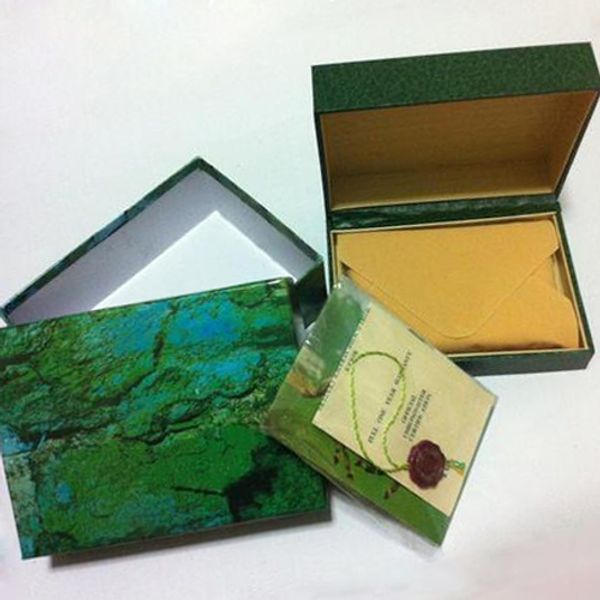 

luxury watch mens for rolexe watch box original inner outer womans watches boxes men wristwatch green box booklet card, Black;blue