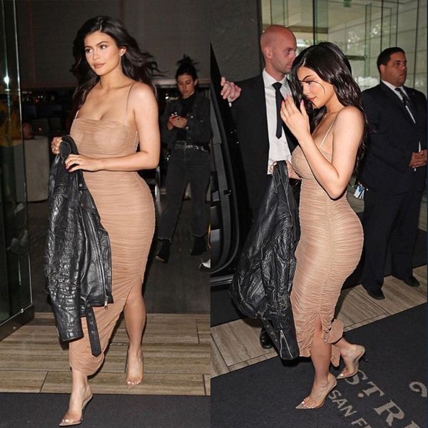 

women mesh bodycon dress draped lady pleated ruched women sheath spaghetti straps party dresses vestidos 2018, White;black