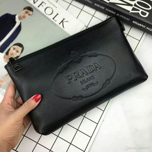 

Wholesale fashion women men purse clutch bags cosmetic bags genuine leather passport bag designer wallet 2018 new