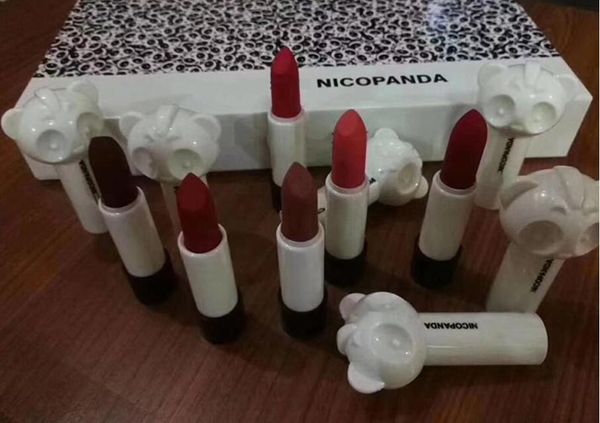 

Бесплатная доставка 1 компл. доставка люксовый бренд MC NICOPANDA матовая помада 1 шт. / компл. 6 цвет губ комплект