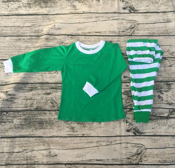 

personalized kids christmas pajamas outfits green red plaid children pajamas baby, Blue;red