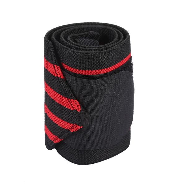

sports bracer safety wrist support straps, Black;red
