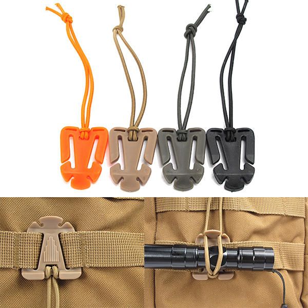 

200 pcs/lot elastic string clip molle attaching clamp retaining clip money clip-on buckle outdoor camping travel