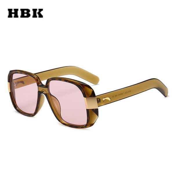 

hbk pilot square sunglasses big frame vintage women men brand designer 2018 new fashion trendy sun glasses eyewear uv400, White;black