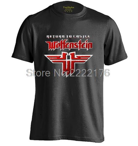 

wolfenstein mens & womens trendy t shirt, White;black