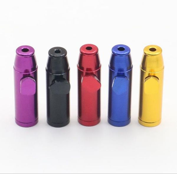 

shaped bullet metal pipe aluminum snuff bottle twrdo