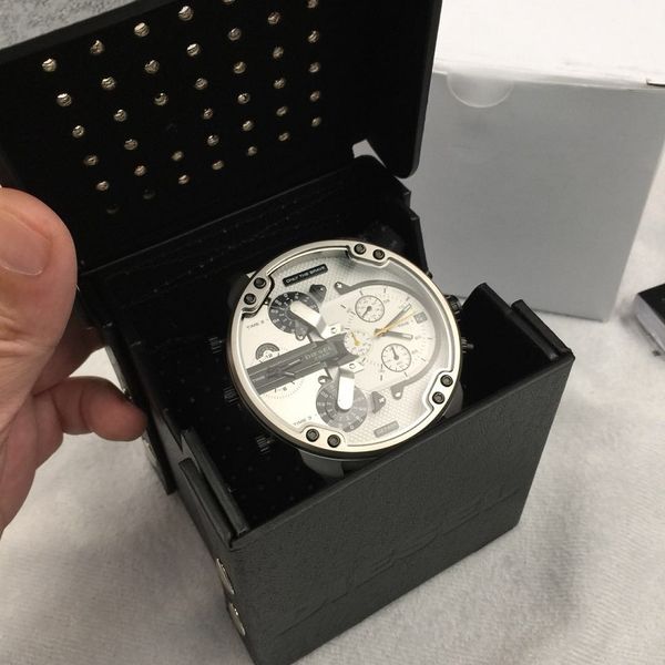 

2018 горячие продажи новые роскошные часы box черный DZ часы коробки модный бренд DZ кожаный ящик для хранения ювелирных изделий Box оригинальный тег брошюра