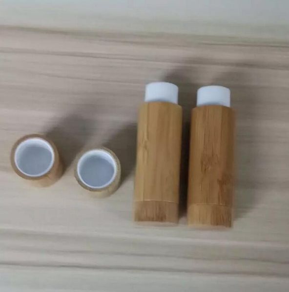 Contenitori per imballaggi cosmetici per balsamo per labbra vuoti di design fai-da-te in bambù LX1310