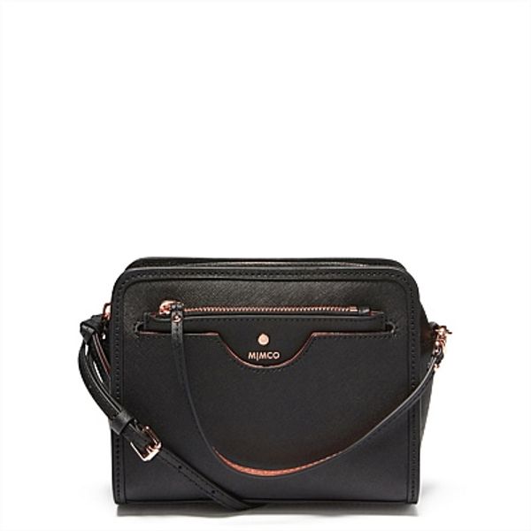 

Mimco fa hion women phenomena hip bag black ro e gold with mall pouch attached in front pocket