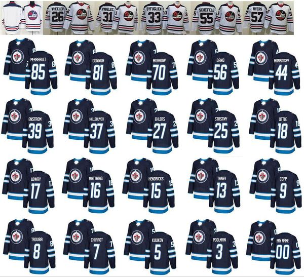 

Mens Winnipeg Jets Hockey #15 Matt Hendricks 16 Shawn Matthias 17 Adam Lowry 18 Bryan Little 25 Paul Stastny 27 Nikolaj Ehlers Jersey