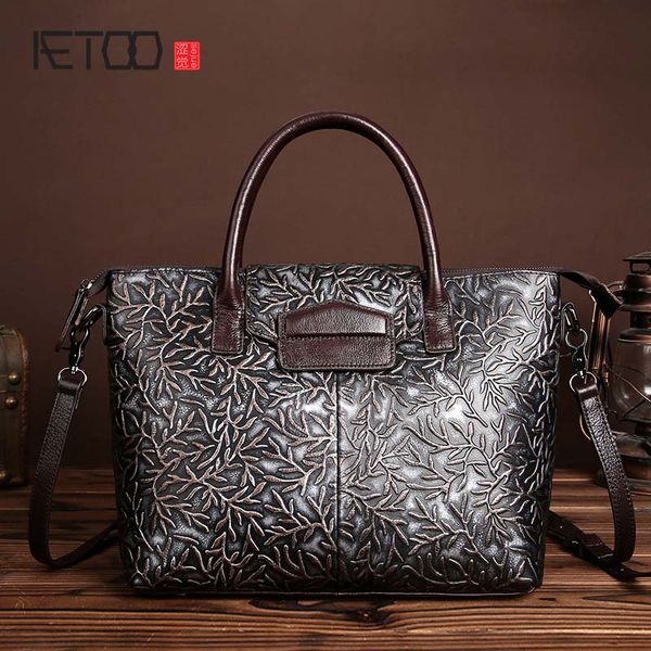 

the new brush color embossed leather bag retro fashion ladies satchel handbag shoulder bag messenger tide