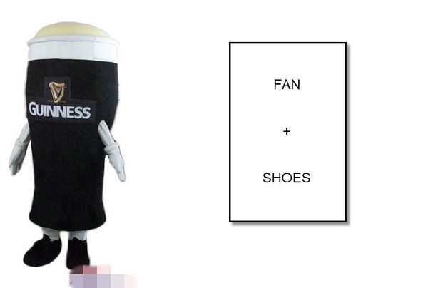 

custom guinness mascot costume size add logo ing, Red;yellow