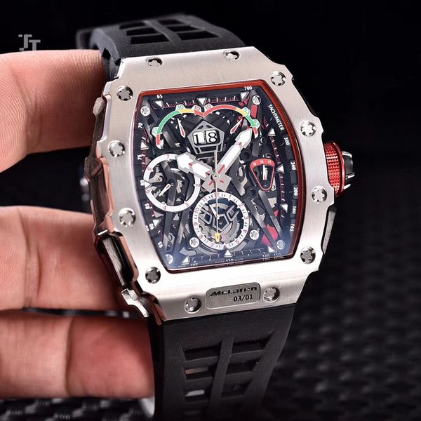 

2018 elling luxury watch pecial men aaa black dial rubber band gold tainle teel automatic mechanical men men watch watche