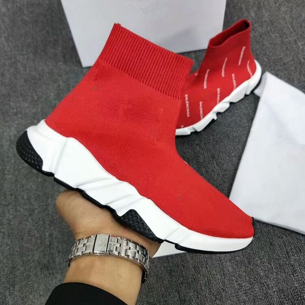 

High Quality Luxury Sock Shoe Speed Trainer Running Sneakers Speed Trainer Sock Race Runners black Shoes men and women Sports Shoes 35-45 12
