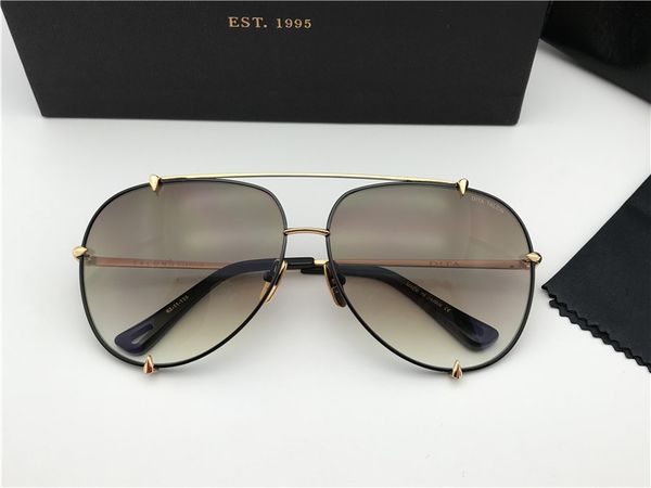 

men/woman square gold/black sunglasses luxury sunglasses gafas de sol designer sunglasses vintage glasses new with box dnum180721-10, White;black